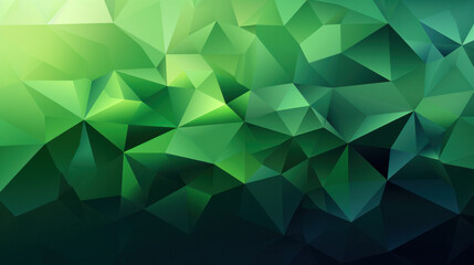 Low Poly Triangle Mosaic Background in Energetic Lime