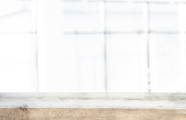 blurred window background with light table