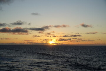 Sunset from the northen beaches of Fuerteventura 