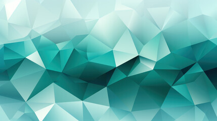 Obraz premium Low Poly Triangle Mosaic in Smooth Jade