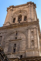 A bell tower of the Granada Cathedral, or the Cathedral of the Incarnation