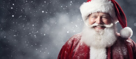Product showcasing a blank space depicting Santa Claus
