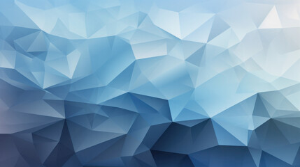 Low Poly Triangle Mosaic in Ice Blue