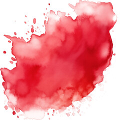 watercolor transparent red element overlay stain splash