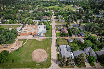 Aerial of the Montgomery Place Neighborhood in Saskatoon