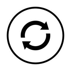 arrow refresh reload sync circle icon vector design