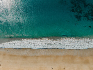 Strand mit Drohne fotografiert 