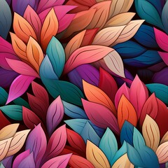 Colorful Petal Abstract Pattern