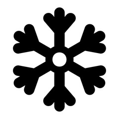Fototapeta premium snowing glyph icon