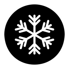 snowy glyph icon