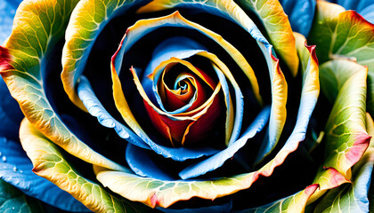 Beautiful Blue Rose Background