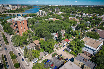 Aerial of the Nutana Neighborhood in Saskatoon
