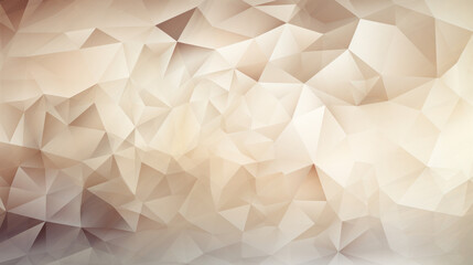 Low Poly Triangle Mosaic Background in Subtle Taupe