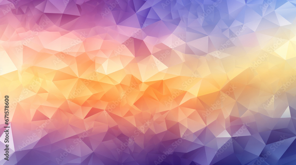 Wall mural low poly triangle mosaic background