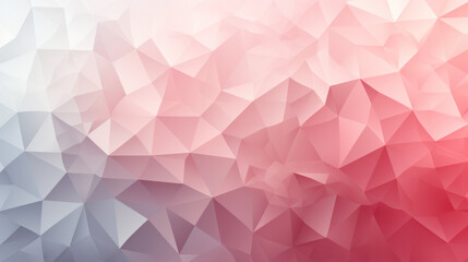 Low Poly Triangle Mosaic in Romantic Rose Background