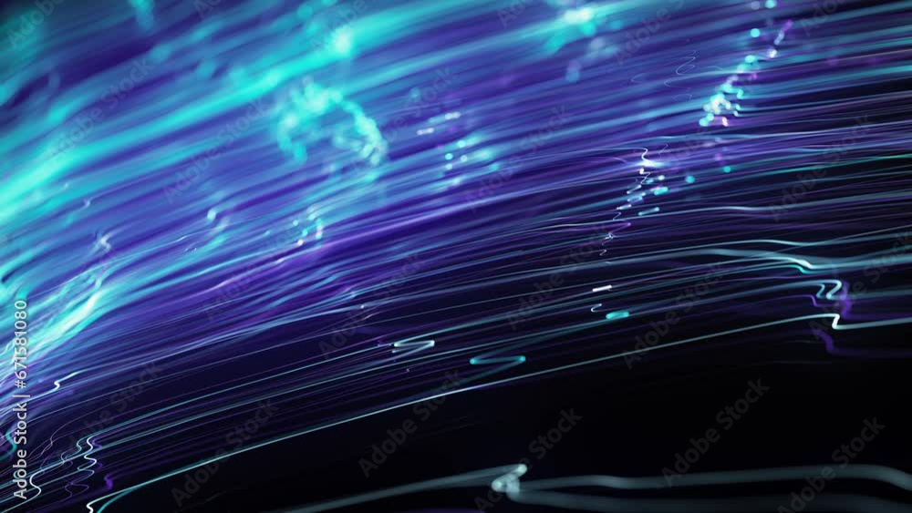 Poster abstract swirling neon lines background/ animation of an abstract wallpaper technology background of