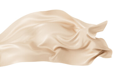 Flowing wave cloth background, 3d rendering.