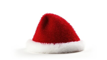 Obraz na płótnie Canvas santa claus red hat isolated