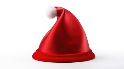 Fototapeta premium santa claus hat isolated on white background
