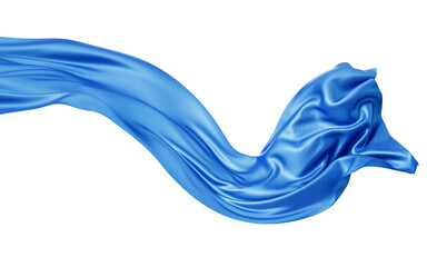 Flowing wave cloth curve line, 3d rendering.