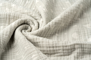 Close up of muslin blanket texture background - obrazy, fototapety, plakaty