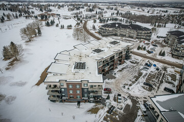 Aerial of the Willows Neighborhood in Saskatoon