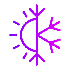 winter gradient icon