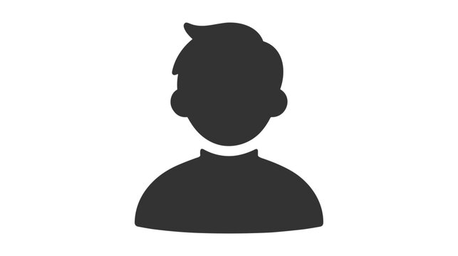 People icon, isolated. Flat design. Vector icon on white background