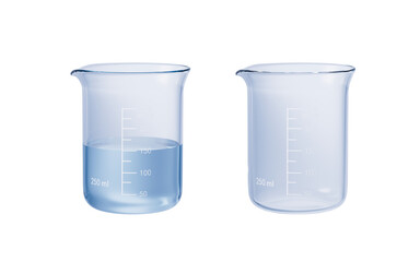 Isolated chemical instruments, 3d rendering.