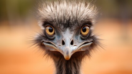 Close-Up of an Australian Emu
