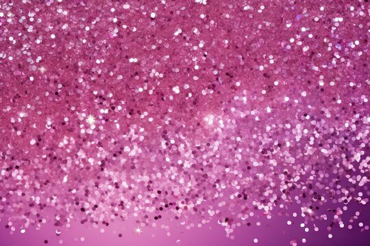 Abstract purple and pink glitter lights background. Circle blurred bokeh. Romantic backdrop for Valentines day, womens day, holiday or event	