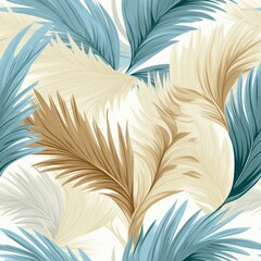 Palm Leaf Oasis Serenity Pattern
