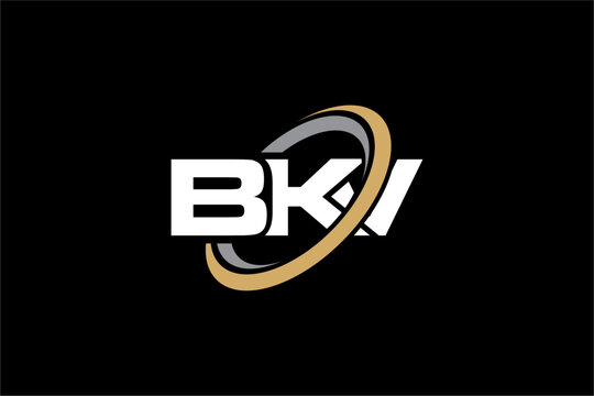 BKV creative letter logo design vector icon illustration