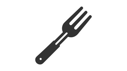 Fork icon isolated on white background