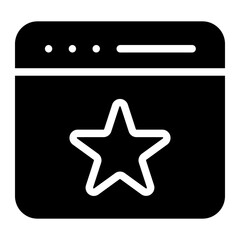 favourite glyph icon