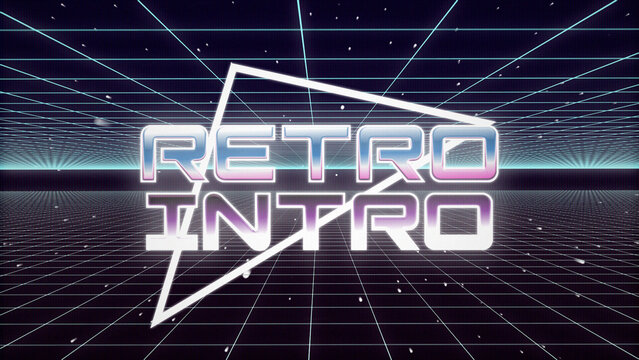 80s Retro Gaming Intro Title