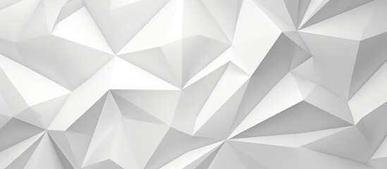 Obraz premium Chaotic 3D rendering of monochrome geometric pattern or wallpaper