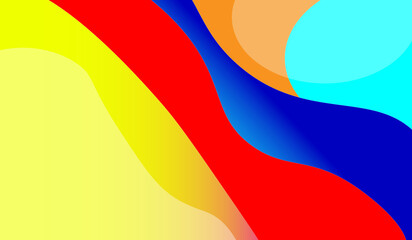 Colorful geometric background. Liquid color background design. Fluid shapes composition.