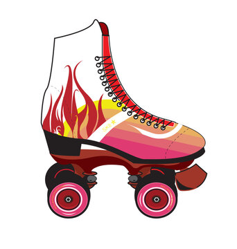 Roller-skate vector image