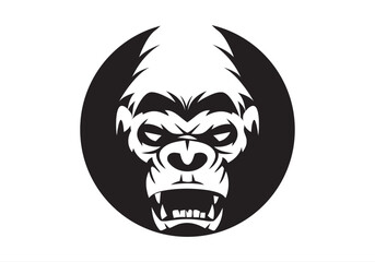 angry, animal, ape, boss, bow tie, cigar, cigarette, club, fitness, gaming, gorilla, gorilla head, gym, icon, illustration, King Kong, logo, mascot, monkey, muscle, pipe, power, silverback, smoke,