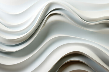 Abstract wavy lines background. Thin lines on white wallpaper. 