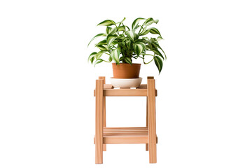 Plant Stand Isolated on Transparent Background. Ai