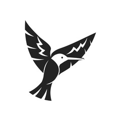 colibri logo template Isolated. Brand Identity. Icon Abstract Vector graphic