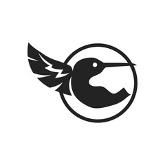 colibri logo template Isolated. Brand Identity. Icon Abstract Vector graphic