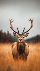a bull elk in autumn