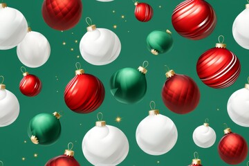Christmas ball background. Collection different Christmas ball template. 