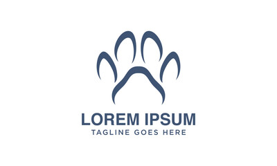 dog paw logo design