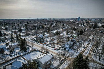 Aerial of the Varsity View Neighborhood in Saskatoon