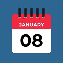 january 3 calendar reminder. 3 january daily calendar icon template. Calendar 3 january icon Design template. Vector illustration