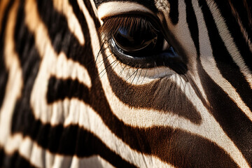 image of a zebra's eye